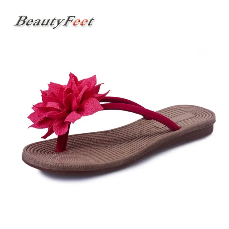 Вьетнамки с цветочным принтом шлепанцы коллекция 2018 года летние пляжные
