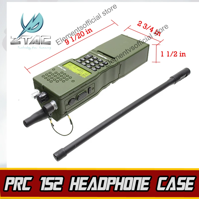 Element Z Тактический PRC-152 макет радиоприемника чехол Softair Peltor Arsoft Aisorft Tatical Военная гарнитура Ztac наушники для стрельбы