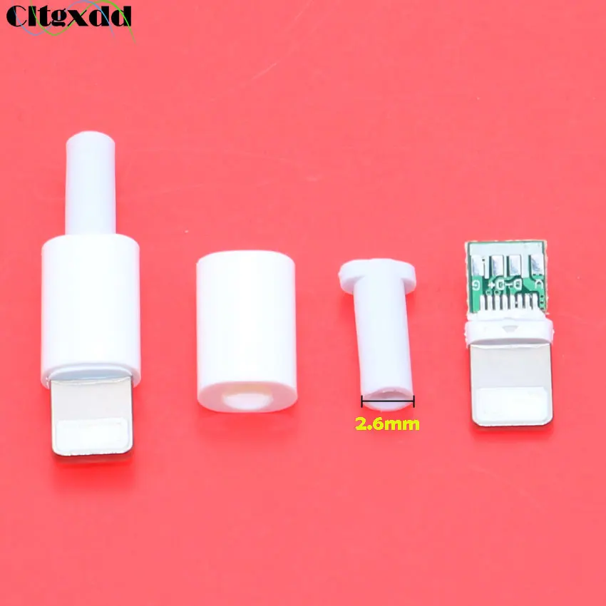 USB разъем cltgxdd для iphone штекер с чипом сварки 2 6/3 0 мм кабель передачи данных