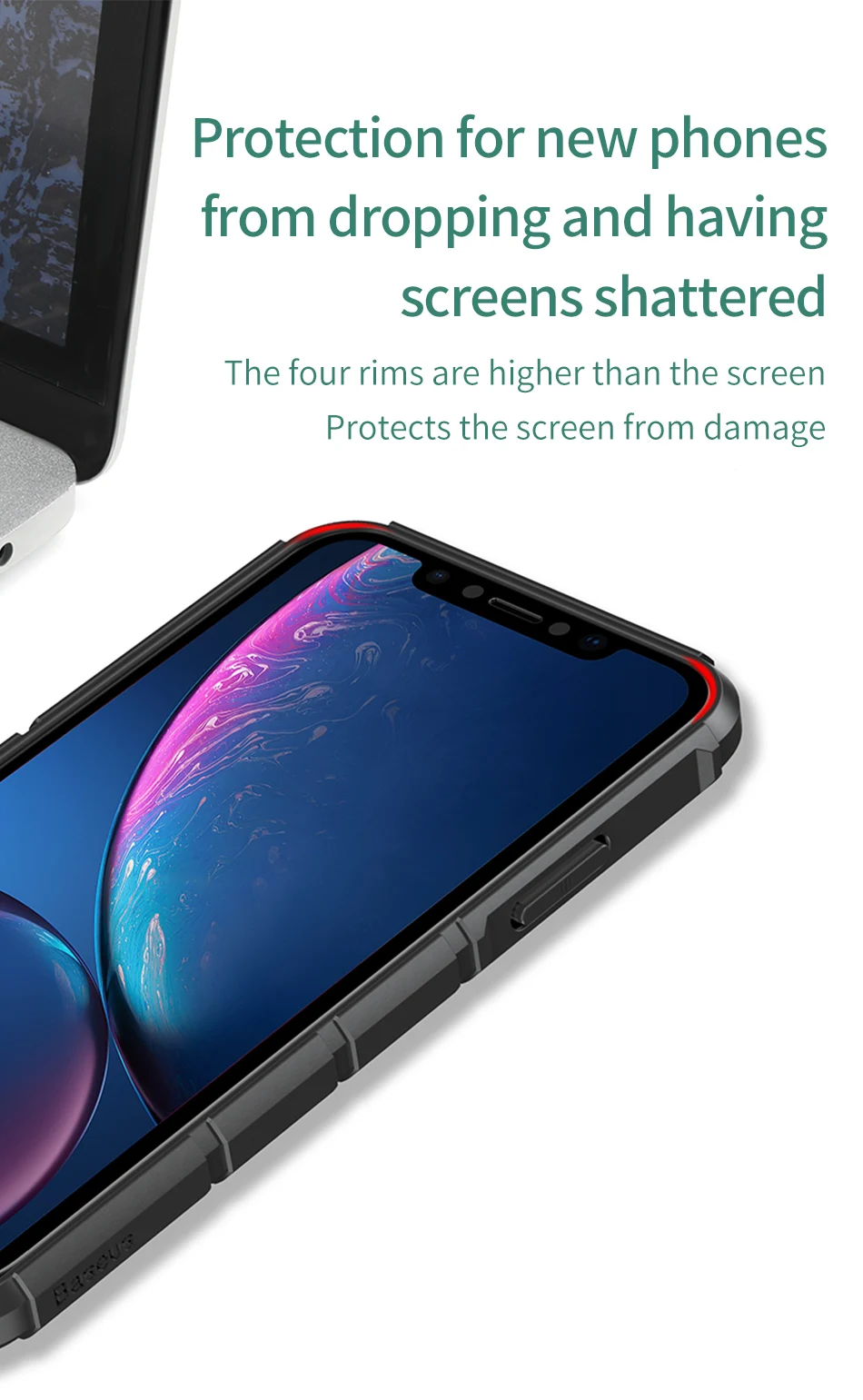 Роскошный чехол Baseus для iPhone Xr, силиконовый гибридный чехол из поликарбоната, противоударный защитный чехол на заднюю панель, защитный чехол для iPhone, Fundas