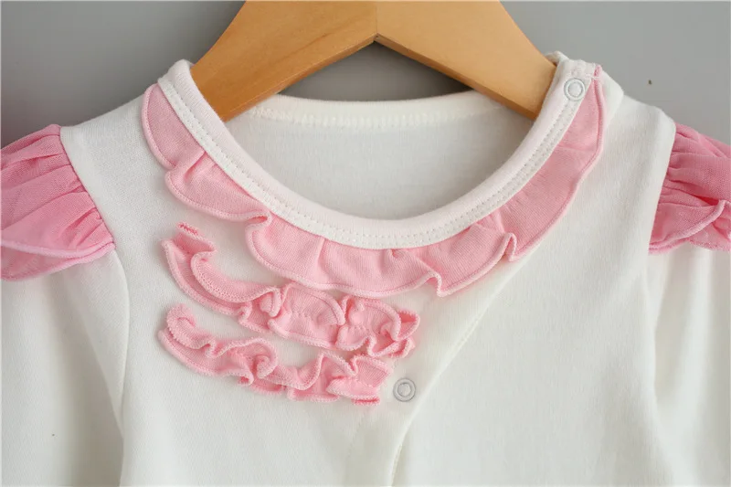 Baby newborn cotton romper baby gap 100% with nice ruffle and hat | Детская одежда и обувь
