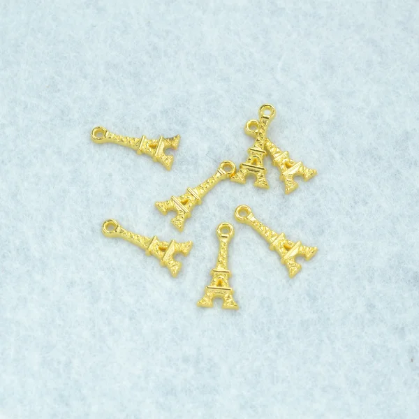 100 шт. золотистого цвета с изображением Эйфелевой Подвески в виде башни ожерелье