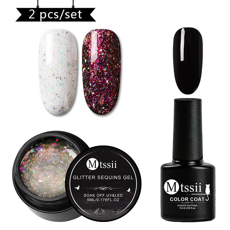 ZH03101 Mtssii блеск для губ Хамелеон Гель-лак UV Soak Off Nail Art Лак Стойкий цвет покрытие живопись гель 5 мл гель для ногтей с блестками лак - Цвет: ZH03101