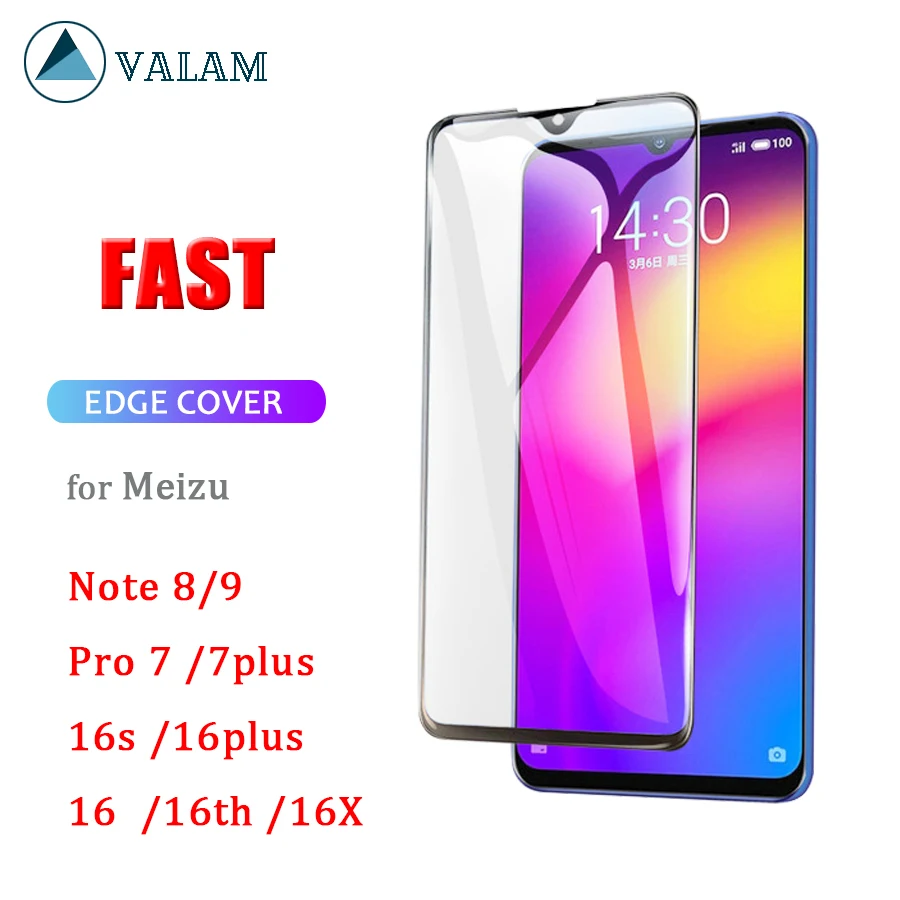 9D полное покрытие закаленное стекло для meizu 16th 16s Note9 8 Защитная пленка экрана Meizu