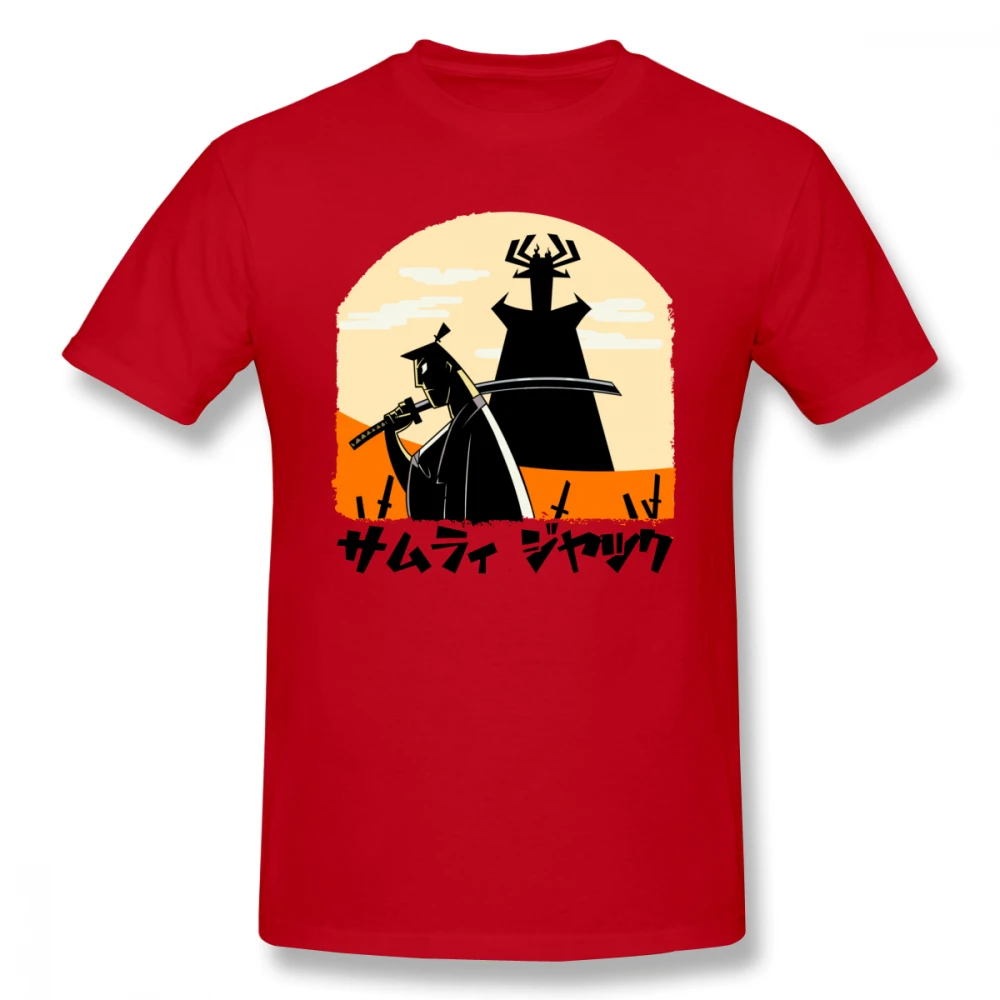 Самурайская футболка с Джеком для мужчин плюс размер 5XL команда Camiseta | Мужская