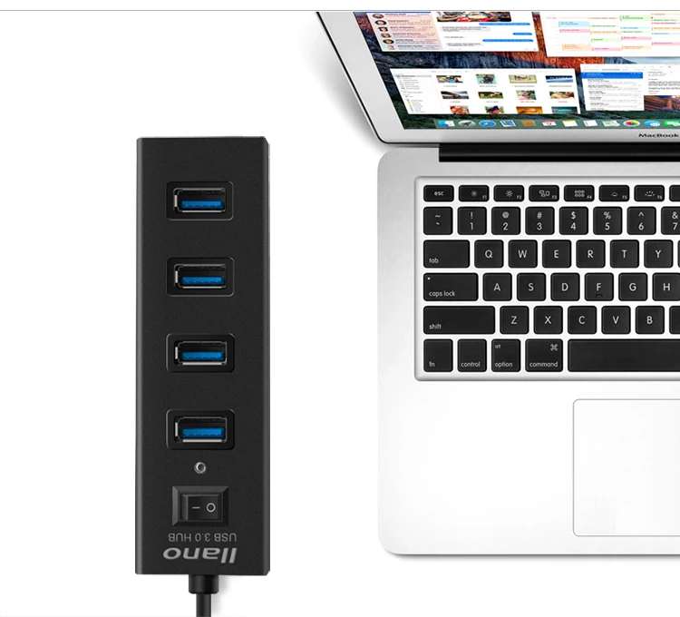 Llano usb-хаб 3,0 внешний 4-портовый USB разветвитель для iMac аксессуары для ноутбуков usb-хаб мульти-порт высокого Скорость расширения высокого Скорость
