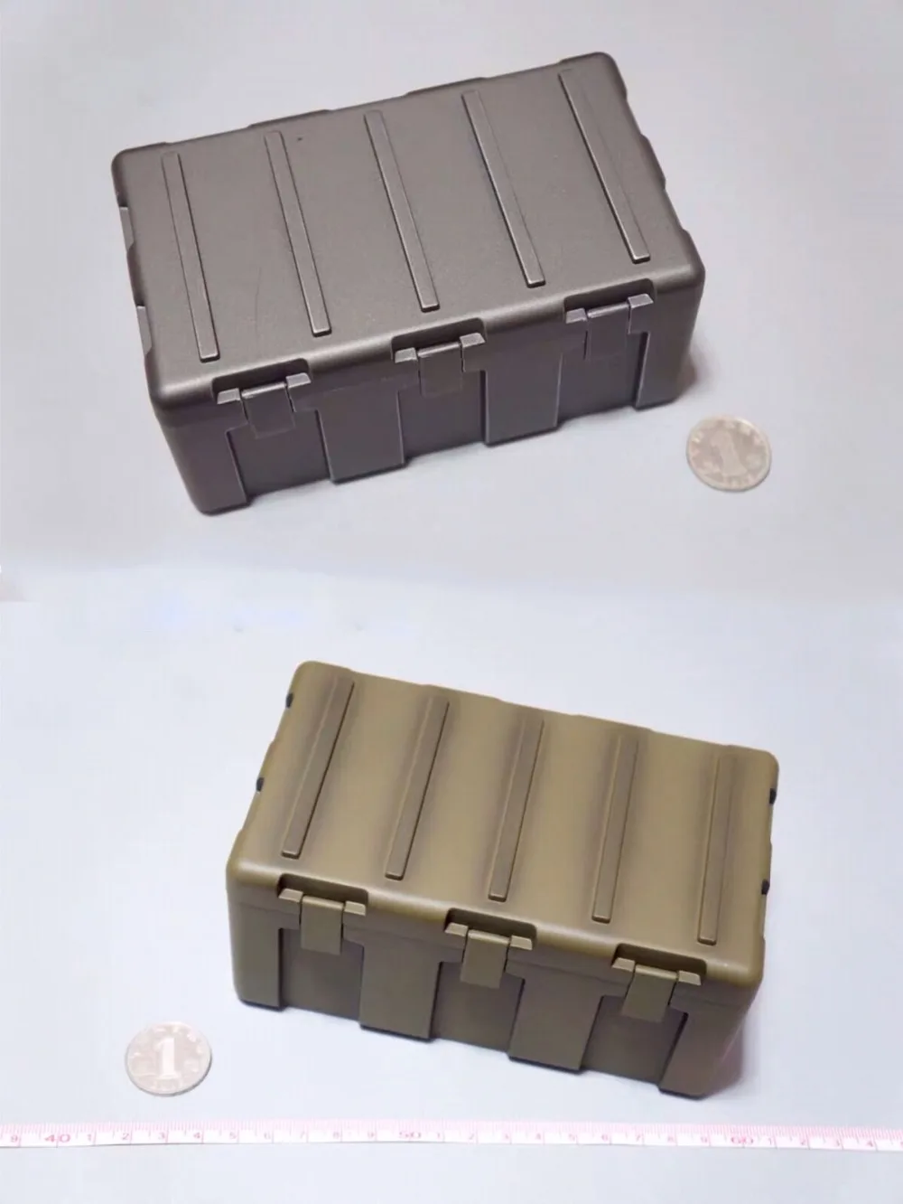 Армейский зеленый пистолет железный ящик для хранения оружия 1/6 Масштаб Модель