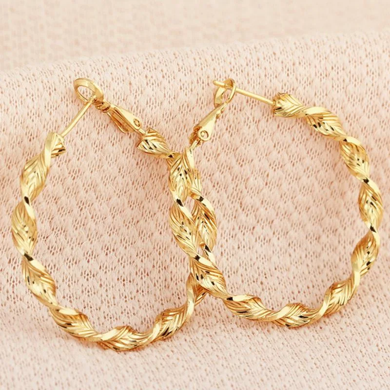 4 см большой круг Creole Золотой Цвет Бамбуковые серьги для женщин обручи Brinco