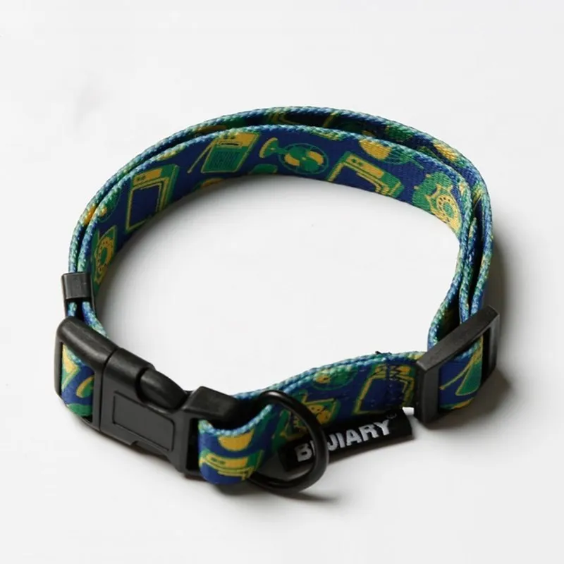 mengceguan Cute Dog Collar Personalized Nylon Fashion pattern Pet dog cat Colllar Puppy Dogs Collars Accessories for Beagle | Дом и сад