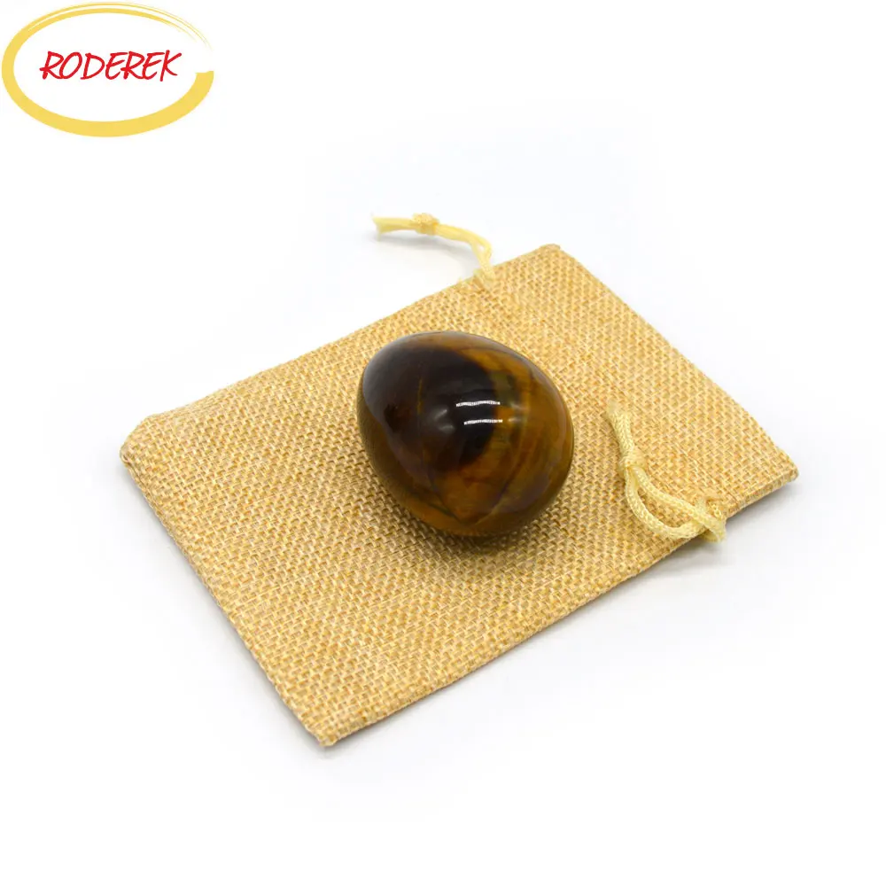 Яйцо тигровый глаз Йони Нефритовое яйцо для упражнений Кегель тазового дна