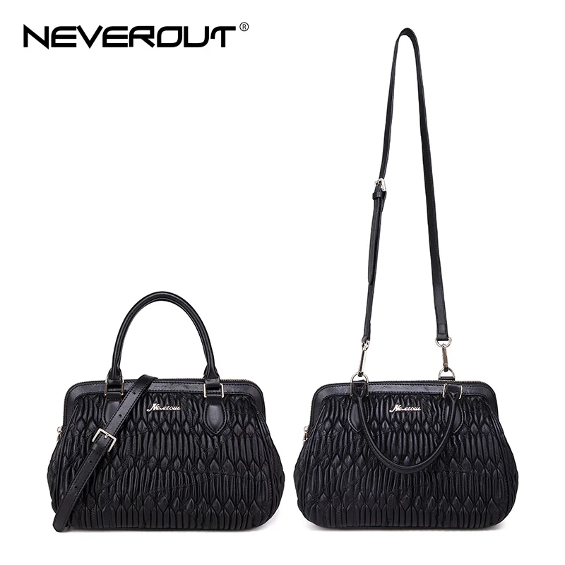 NEVEROUT элегантные женские сумки пояса из натуральной кожи овчины сумка рамки Sac