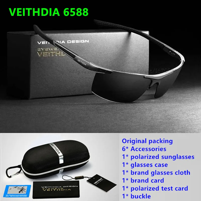 Мужские поляризованные очки для вождения VEITHDIA HD | Аксессуары одежды