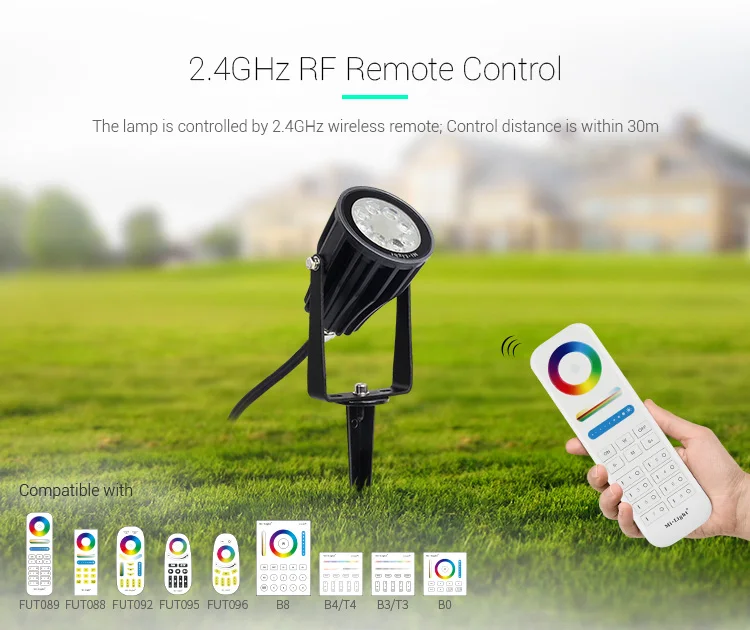 FUTC01 FUTC02 FUTC03 FUTC04 FUTC05 IP65 Водонепроницаемый 6 Вт 9 Вт 15 Вт 25 Вт RGB+ CCT светильник для газона AC 110 V-220 V DC24V открытый садовый светильник ing