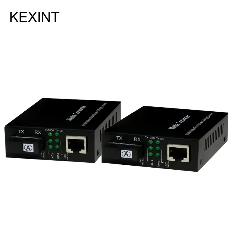 KEXINT оптоволоконный Ethernet медиаконвертер 1 порт онлайн конвертер от