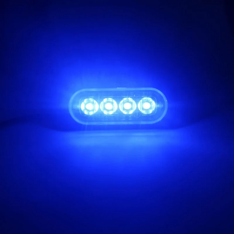 Led Strobe Warning Light Grille Flashing Lightbar Truck Car Beacon Lamp Amber Blue Red Traffic | Лампы и освещение - Фото №1