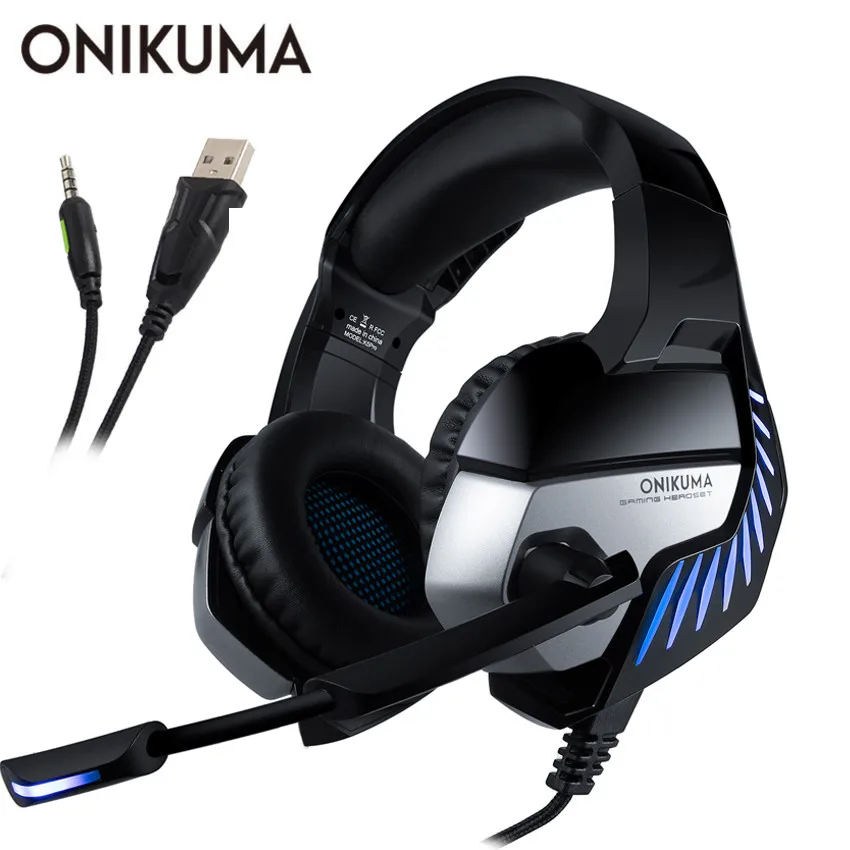 ONIKUMA K5 Pro Gaming Headset PS4 проводные стерео игровые наушники шлем с микрофоном