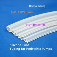 1pcs yt907 transparent hose 15 id 4 8 mmod 9 8 mm silicone tube tubing for peristaltic pumps plumbing hoses 1meter