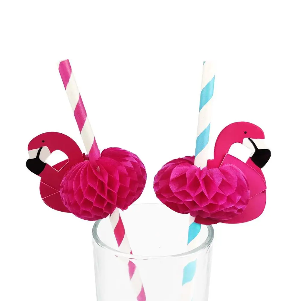 10 шт. розового цвета соломинки Фламинго Вафельная Ткань Ремесло присоски Лебедь