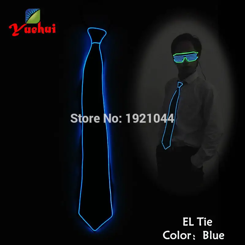 Светодиодная лента для галстука светящаяся неоновая свадьбы украшения мужчин 10