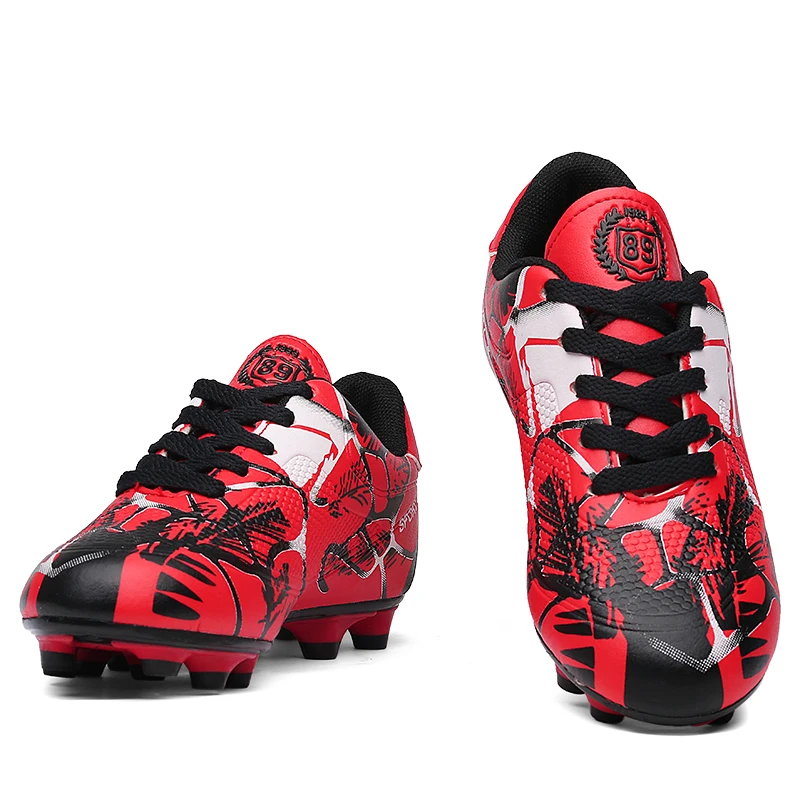 

Men Soccer Cleats TF Soccer Shoes Teenager Voetbal Training Football Shoes Specialty Long Spikes Soccer Boots Crampons De Foot