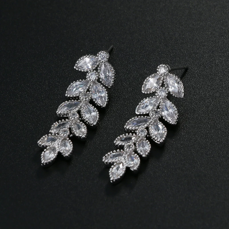 Cool cute High quality Cubic zirconia Bridal Jewelry Sets European Style Vintage necklace&ampearring&ampbracelet sets Bride jewelry |