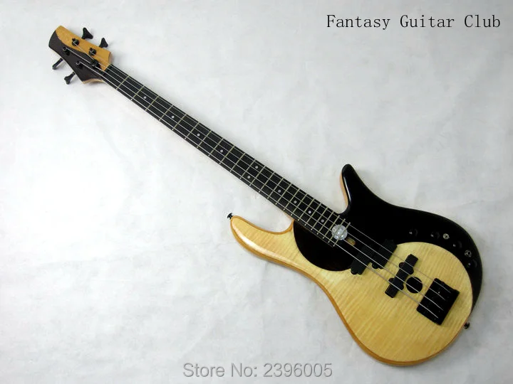 Бас гитара yin yang 4 струны бас ручной работы реальные фотографии|custom shop|handmade bass