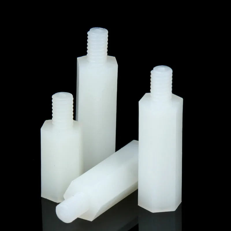 5PCS M3 M5 Hexagonal Nylon Column Single Head Isolation Spacer Plastic Support | Обустройство дома