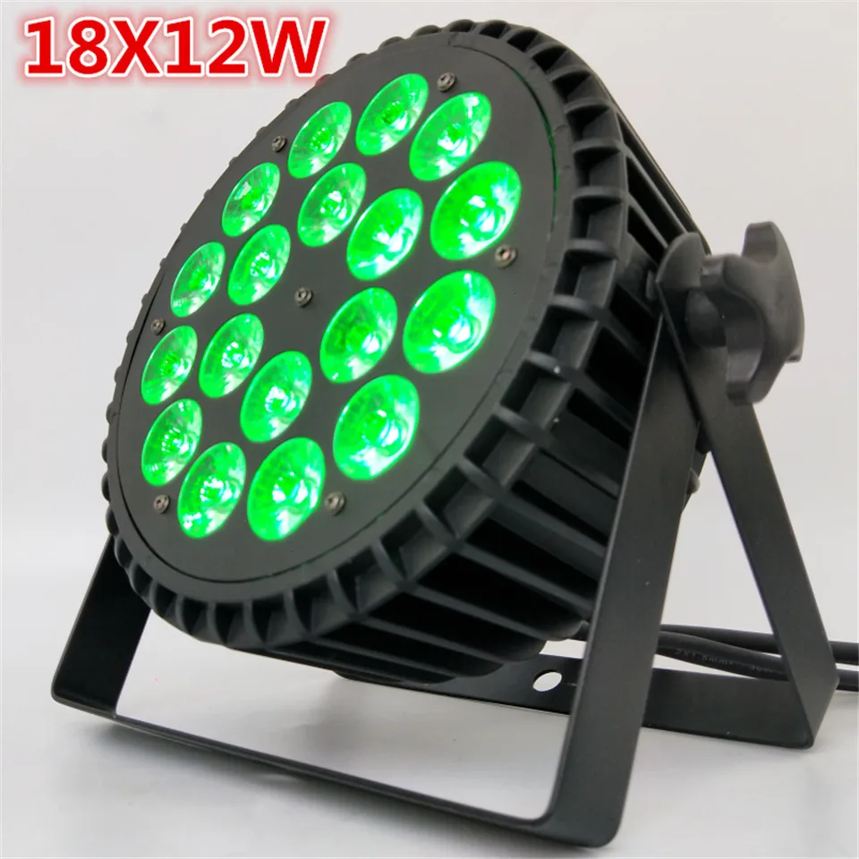 Лидер продаж алюминиевый литой прожектор 18x12 Вт RGBW 4 в 1 светодиодный par wash led Flat Can