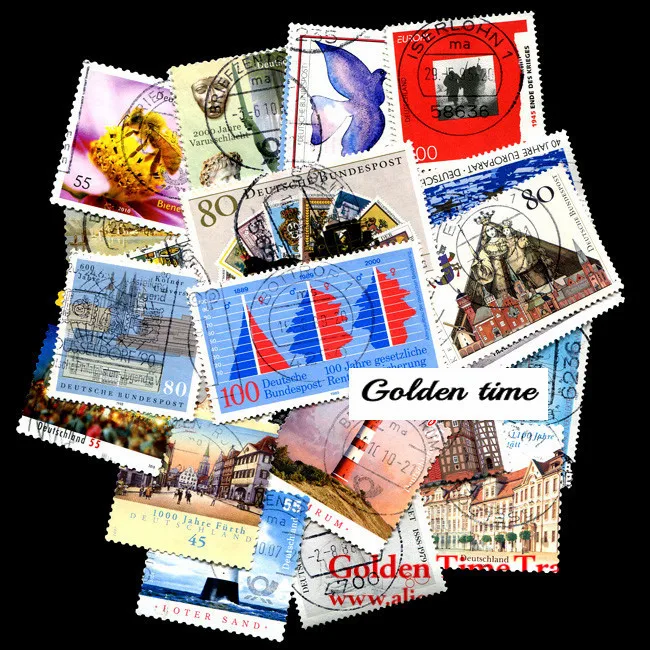 100 шт./лот различные немецкие портфели специальные памятные почтовые штампы