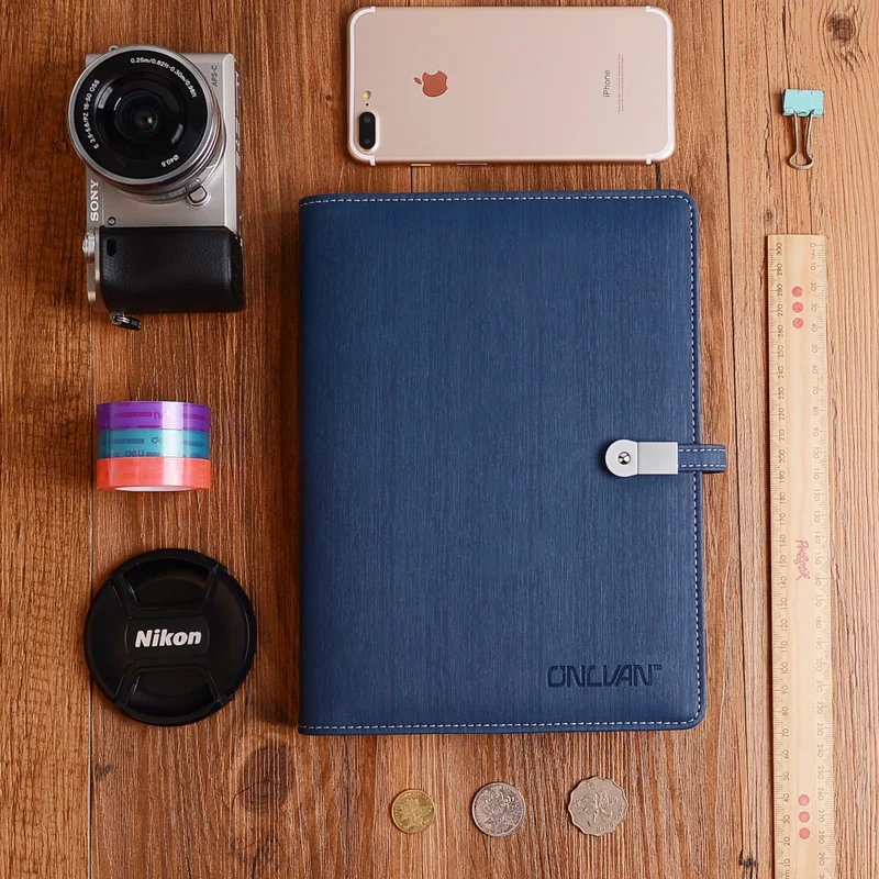 Деловая кожаная записная книжка и USB флеш накопители внешний аккумулятор A5 Binder