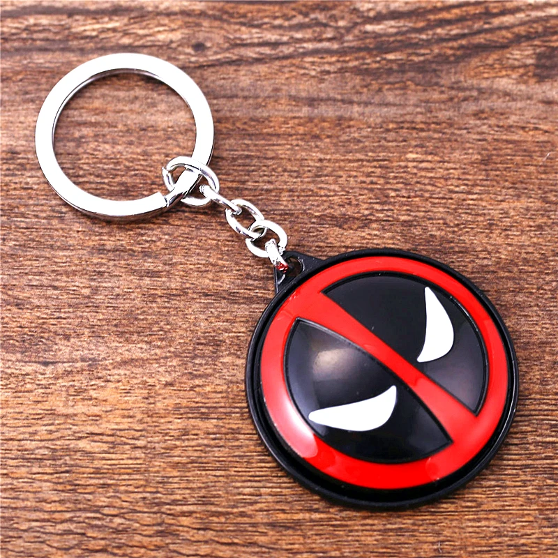 Новинка Вращающийся брелок Дэдпул J store аниме ювелирные изделия Dead Pool 2 для ключей