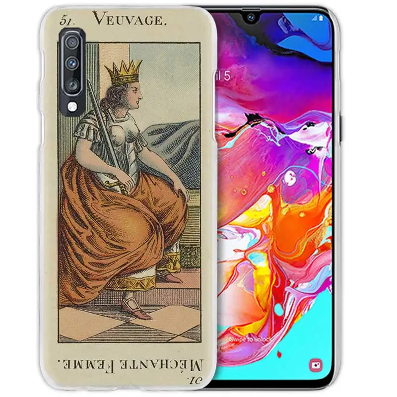 03 Таро карты чтения чехол для samsung Galaxy A50 A70 A20e A60 A40 A30 A20 A10 A8 A6 плюс A9 A7 Жесткий ПК чехол для телефона чехол для нового IPad - Цвет: 03