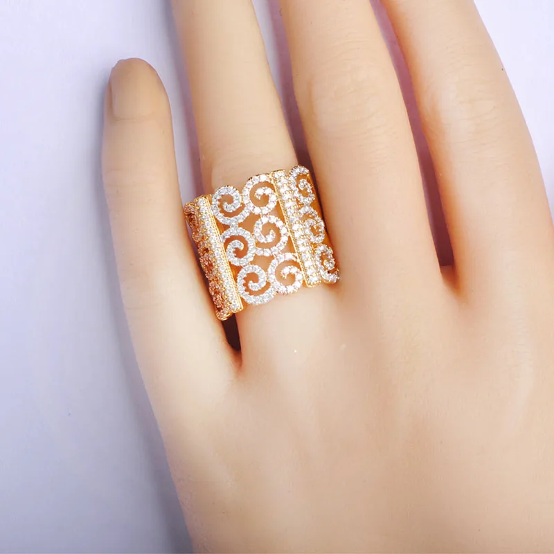 MECHOSEN роскошный супер блестящий кубический цирконий браслет с отверстиями набор