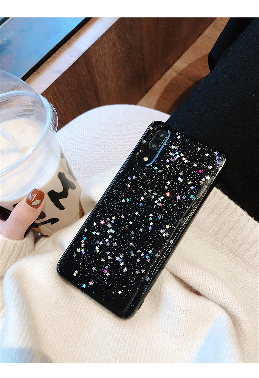 QINUO блестящий чехол для телефона Huawei P10 P20 Plus P30 Mate 20 Pro Nova 2S 3 3i honor 9 V20 10 Lite чехол со звездами и блестками