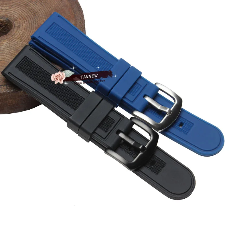 22 мм новый высококачественный мужской синий или черный водонепроницаемый