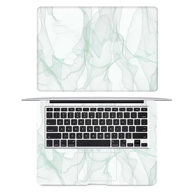 Зеленый мрамор зерна кожи ноутбука для Macbook Наклейка Pro Air retina 11 12 13 15 дюймов hp Mac Book полное покрытие Защитная Наклейка