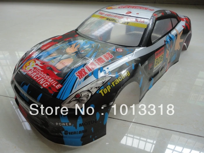 Ewellselling №: S037 190 мм ПВХ Окрашенный корпус 1/10 для 1:10 RC car 2 шт./лот|1/10 body|body 1/10body shell |