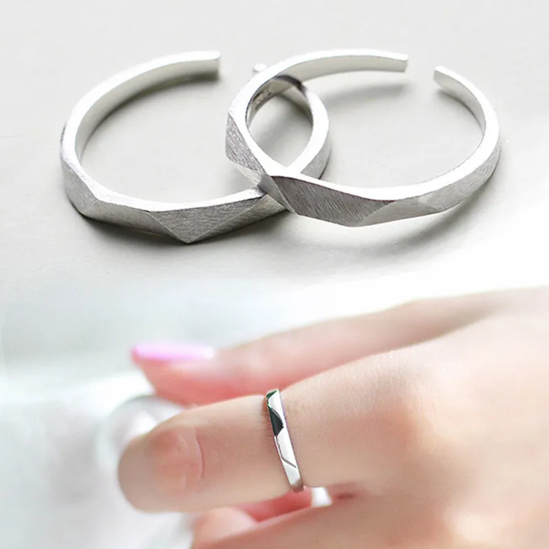 1Pc Concise Style Opening Adjustable Contract Couple Rings Female Fashion Jewelry Accessories | Украшения и аксессуары