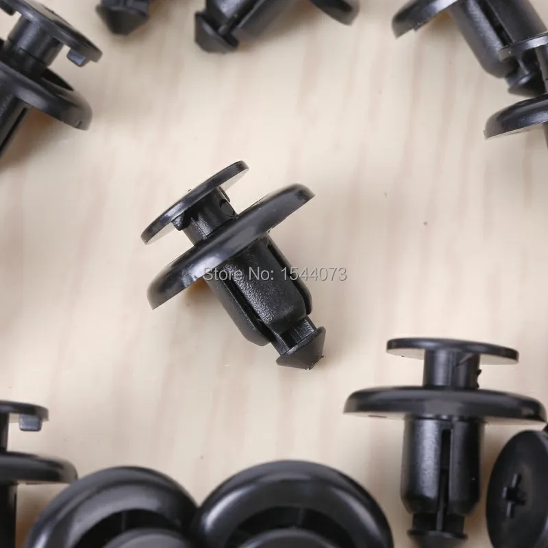 

500pcs 8mm Plastic Rivet Automotive Fasteners Car door Bumper cover fender Bumper fixed Clip for Mazda Car styling