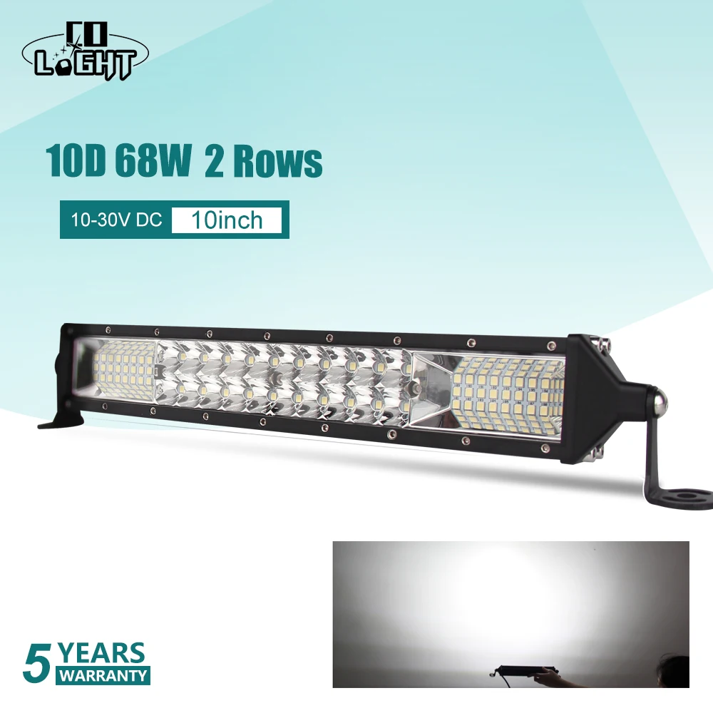 Со светом 2 рядной Led 4x4 внедорожный светодиодный свет бар 10D 10 &quot20&quot &quot 30&quot 40