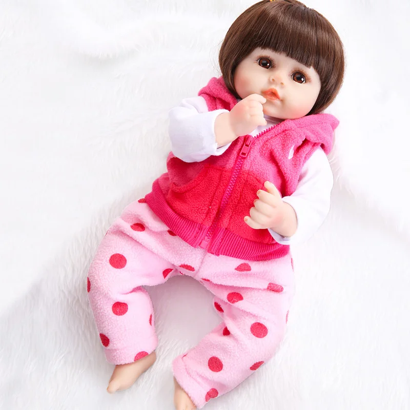 Ucanan 48 см силиконовые куклы Reborn Baby подарки сюрпризы реалистичные живые Младенцы