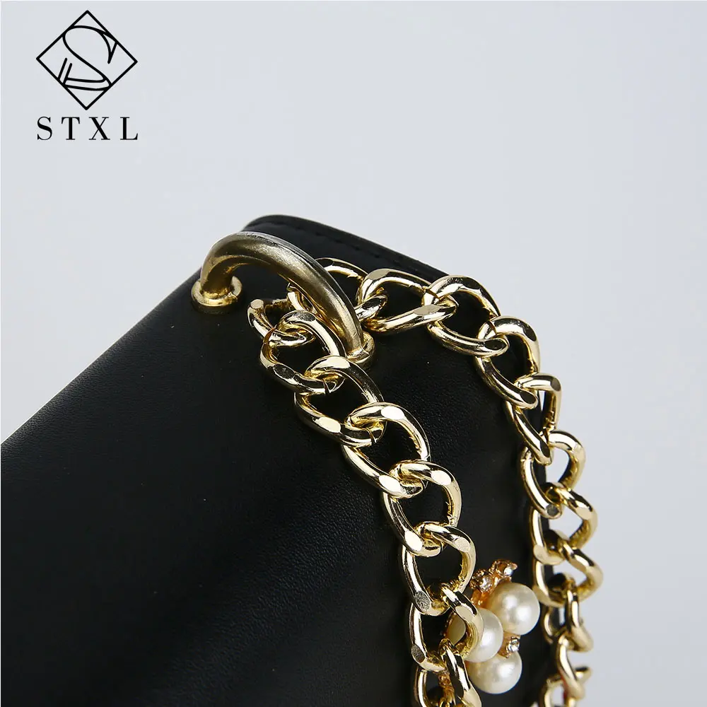 Stxl Роскошные Сумки Для женщин модельер бриллиантами клапаном PU кожаная сумка