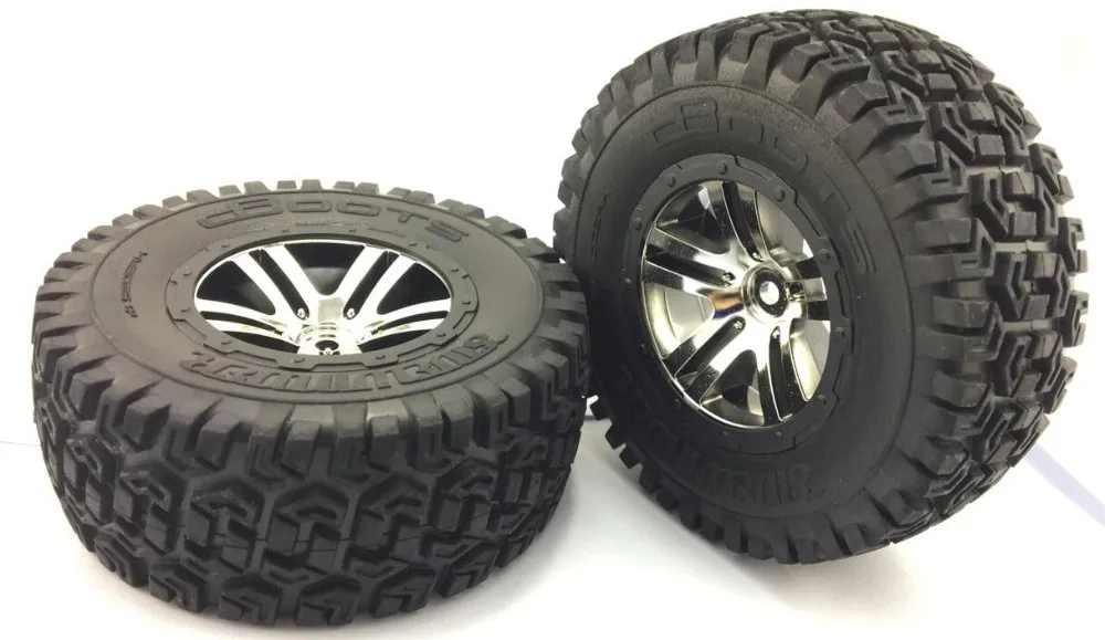 2x ARRMA Fury 1/10 RC шины для коротких грузовиков/колесо команды связанные с HRAXXAS SlASH 4X4 10SC