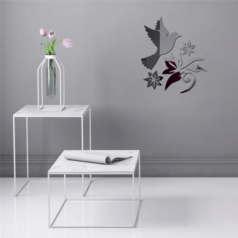 2019 Новый ветка на фон с птицей наклейки стену аксессуары для дома ТВ | Дом и сад