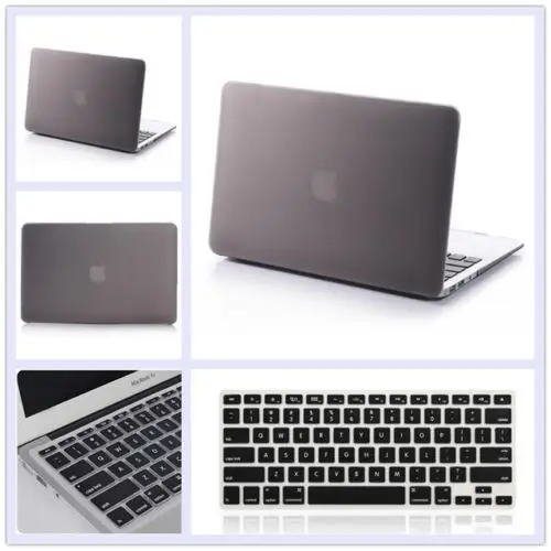 2в1 прозрачный/матовый защитный чехол для Macbook Air 13 3 11 6 15 4 + силиконовый клавиатуры