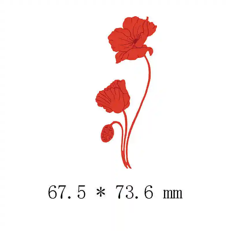 Picture 8 3D Tags Bird Branch Bare Tree Butterfly Poppies Lilies Metal Cutting Dies for DIY Scrapbooking Craft Paper Cards Making New - Цвет: Picture 8