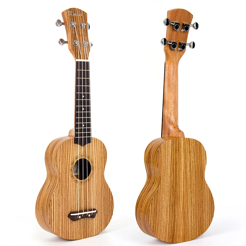 Укулеле Kmise сопрано 21 дюйм Zebrawood Uke 4 струны Гавайская гитара музыкальные
