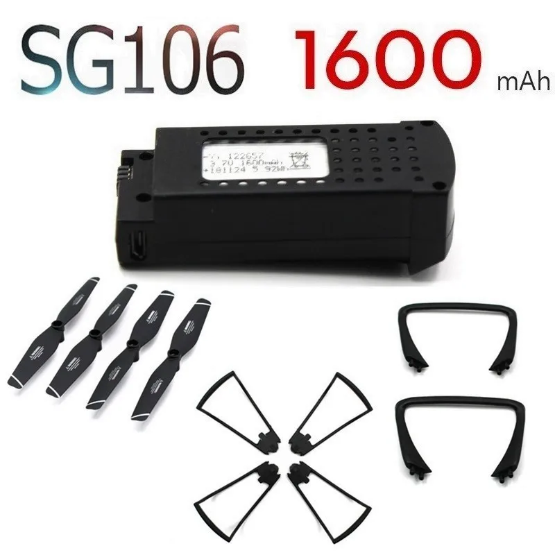 

3.7V 1600mAh Lipo Battery For SG106 RC Helicopter Drone Quadcopter Spare Parts 3.7v Rechargeable Battery SG-106 1pcs