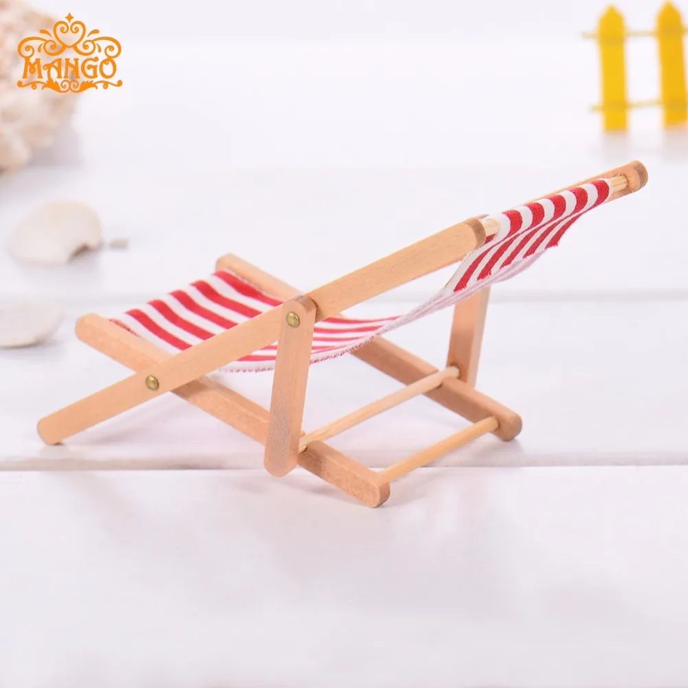 Высокое качество 1/12 миниатюрная мебель для кукольного домика деревянный стул - Фото №1