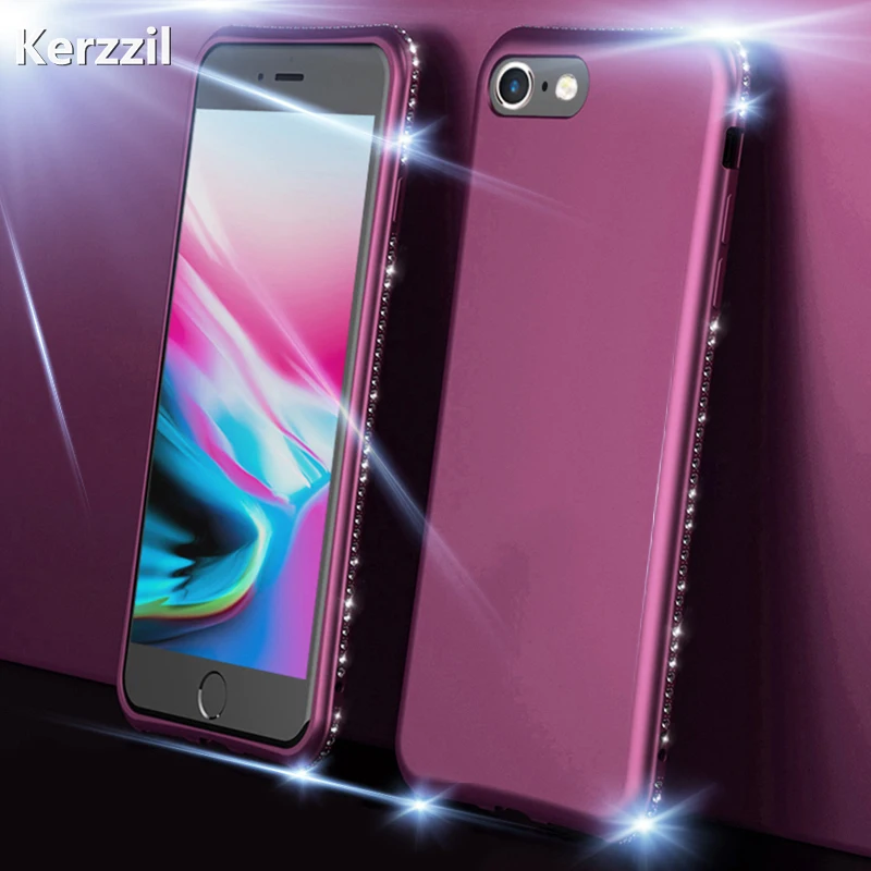 Роскошный блестящий чехол Kerzzil для iPhone 5 SE 5S блестящие мягкие Матовые чехлы из ТПУ